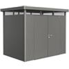 Biohort Casetta da giardino biohort highline h2 in acciaio zincato colore grigio quarzo metallizzato con porta battente doppio 275x195x222 cm - cod. 88039