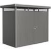 Biohort Casetta da giardino biohort highline h1 in acciaio zincato colore grigio quarzo metallizzato con porta battente semplice 275x155x222 cm - cod. 88020