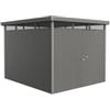 Biohort Casetta da giardino biohort highline h5 in acciaio zincato colore grigio quarzo metallizzato con porta battente semplice 275x315x222 cm - cod. 88060