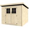 DÉCOR ET JARDIN Casetta in legno da giardino decor et jardin talion in abete bianco nordico 250x256x202 cm