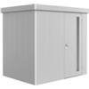 Biohort Casetta da giardino biohort neo 1b in acciaio zincato colore argento metallizzato con porta battente semplice 236x180x222 cm - cod. 81029