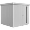 Biohort Casetta da giardino biohort neo 2b in acciaio zincato colore argento metallizzato con porta battente semplice 236x236x222 cm - cod. 81034