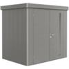 Biohort Casetta da giardino biohort neo 1b in acciaio zincato colore grigio quarzo metallizzato con porta battente doppio 236x180x222 cm - cod. 87060