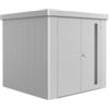 Biohort Casetta da giardino biohort neo 2b in acciaio zincato colore argento metallizzato con porta battente doppio 236x236x222 cm - cod. 81063