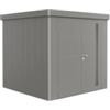 Biohort Casetta da giardino biohort neo 2b in acciaio zincato colore grigio quarzo metallizzato con porta battente doppio 236x236x222 cm - cod. 87063