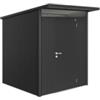 Biohort Casetta da giardino biohort avantgarde a1 in acciaio zincato colore grigio scuro metallizzato con porta battente semplice 180x220x218 cm