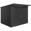 Biohort Casetta da giardino biohort avantgarde a6 in acciaio zincato colore grigio scuro metallizzato con porta battente doppia 260x260x218 cm