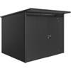 Biohort Casetta da giardino biohort avantgarde a6 in acciaio zincato colore grigio scuro metallizzato con porta battente semplice 260x260x218 cm