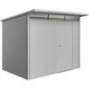 Biohort Casetta da giardino biohort avantgarde a5 in acciaio zincato colore argento metallizzato con porta battente semplice 260x220x218 cm