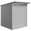 Biohort Casetta da giardino biohort avantgarde a1 in acciaio zincato colore argento metallizzato con porta battente semplice 180x220x218 cm