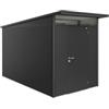 Biohort Casetta da giardino biohort avantgarde a4 in acciaio zincato colore grigio scuro metallizzato con porta battente semplice 180x380x222 cm
