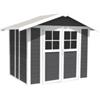 Grosfillex Casetta da giardino in pvc grosfillex deco 5 grigio scuro e bianco 295x261x236 cm - cod. 22905276