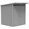 Biohort Casetta da giardino biohort avantgarde a1 in acciaio zincato colore argento metallizzato con porta battente doppia 180x220x218 cm