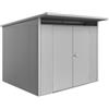Biohort Casetta da giardino biohort avantgarde a6 in acciaio zincato colore argento metallizzato con porta battente doppia 260x260x218 cm