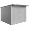 Biohort Casetta da giardino biohort avantgarde a7 in acciaio zincato colore argento metallizzato con porta battente doppia 260x300x218 cm