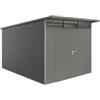 Biohort Casetta da giardino biohort avantgarde a8 in acciaio zincato colore grigio quarzo metallizzato con porta battente doppia 260x380x222 cm