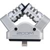 Zoom - iQ6 - Microfono stereo X/Y per iPhone/iPad per la registrazione di audio per musica, interviste e altro ancora