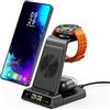 Phelinta Caricatore Wireless 3 in 1 per Samsung S26 Ultra, Stazione di Ricarica per Samsung S26+/S25 Ultra/S24/S23/Z Flip 7/Z Fold 6, Base Ricarica Wireless per Samsung Galaxy Watch 8/Ultra/7/6/5, Galaxy Buds
