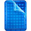 Lurch 240750 - Stampo per cubetti di ghiaccio Arctic, 2 cm, per 54 cubetti di ghiaccio con coperchio trasparente, colore: Blu