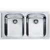 Franke Lavello da Cucina 2 Vasche ad Incasso 86X50 cm Acciaio Inox Modello Radar 101.0053.243 Franke