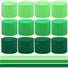 QIQN Carta Crespa Verde Colorata 25 m x 4.5 cmDecorazioni per Appendere per Lavoretti in crêpe Multicolore Feste Festa di Matrimonio di Compleanno Celebrazione Carnevale Varie Decorazioni 12 Rotoli