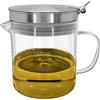 Nerthus FIH 942 contenitore olio vetro con filtro 500 ml olio pesce cucina riutilizzabile