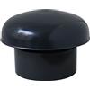 First Plast CDVM140A Cappello di Ventilazione Testa Esalatore con rete, Ardesia, diametro interno 140 mm