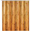 Wenko Tenda da doccia Bambusa, tenda in plastica (PEVA) ecologica e riciclabile, per doccia e vasca, impermeabile, 180 x 200 cm, inclusi 12 anelli per tenda da doccia bianchi, marrone