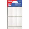 APLI 102545 - Confezione da 18 etichette bianche solubili, 25 x 50 mm