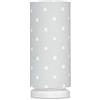 Lamps & Company Lampada da comodino, motivo a pois, colore: grigio