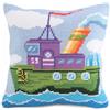 Collection D'Art Collezione d'Arte 40 x 40 cm Mighty Tug Punto Croce Cuscino Kit