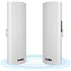 KuWFi Ponte Wireless Da Esterno 5,8 G 1-3 km Ripetitore WLAN A Lunga Portata, Punto Di Accesso Wireless 300 Mbit/s, Amplificatore Di Segnale WLAN 14 Dbi