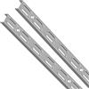 Element System - Guide da parete, 2 file, 2 pz, 4 dimensioni, 10001-00005, bianco, alluminio