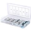 KS Tools 970.0120 Assortimento dadi autobloccanti, M4-12, 146 pz