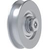 FAC accessori cancelli Ruota gola U con cuscinetto a sfere e perno ingrassatore FAC VA1202 - ø mm 90
