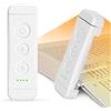 Glocusent Luce per Lettura Libri a Letto, Luce da Lettura a LED portatile con clip, 3 Colori ambra e 5 Luminosità regolabili, Lampada Lettura ricaricabile USB, perfetta per Amanti dei Libri