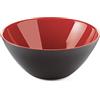 Guzzini Contenitore My Fusion, Nero/Rosso, Ø25 x h10.5 cm