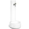 Fontana vedovella levigata brescia colore bianco - 40x40x83 cm