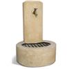 Fontana vedovella modena anticata color nocciola - 47x37x69cm