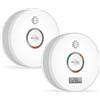 ELRO FF4910 PRO Kit antincendio - Rilevatore di fumo e rilevatore di monossido di carbonio con batteria di 10 anni - Conforme alla norma europea EN14604 e EN50291