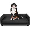 EVERGREENWEB MATERASSI & BEDS EVERGREENWEB Cuccia per Cane taglia L, Letto per Cani, Divano per Cane taglia Media da interno, con Cuscino removibile| Colore Nero | Completamente sfoderabile e lavabile| 100% Made in Italy