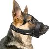HEELE Museruola per Cani in Nylon Morbida Imbottitura Museruola Cane Morbidissima in Neoprene Museruola Regolabile Antiabbaio Anti-Bocconi Museruola Cane Piccola Taglia, Nero, S