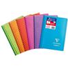 Clairefontaine 341601C Un Carnet a spirale Koverbook - 11x17 cm - 100 pagine quadretti piccoli - Carta bianca 90 g - copertina avvolgente in polipropilene - colore casuale