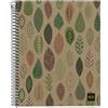 Miquelrius - Taccuino 100% Riciclato, 4 Strisce di Colore, A5, 120 Fogli a Quadretti da 5 mm, Carta 80 g, 2 Fori, Copertina in Cartone Riciclato, Design Ecofogli