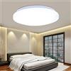FSL® - Lampada plafoniera da soffitto o parete Bianca 18W LED Luce Bianco naturale 4000K 1230 Lumen Fascio luminoso 200° Misure: Diametro 300 x Spessore 100 mm, Peso: 900g
