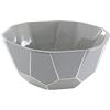 Adda Home Centro ceramica laccata grigio/bianco 21 x 21 x 9 cm