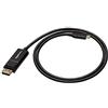 Amazon Basics Cavo bidirezionale USB-C a Display Port, 0.9 m, Nero