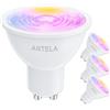 ANTELA Lampadina Alexa GU10 Riflettore 4,5W 350LM Lampadine Intelligente