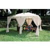 GAZEBO ACCIAIO MT.3X4 RETTANGOLARE TELI TENDE LATERALI 300X400 POLIESTERE