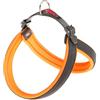 Ferplast Pettorina ergonomica per cani AGILA FLUO 5, Ottima vestibilità, Chiusura a doppia microregolazione, Soffice imbottitura, A=B 50÷58 cm 20 mm Arancione